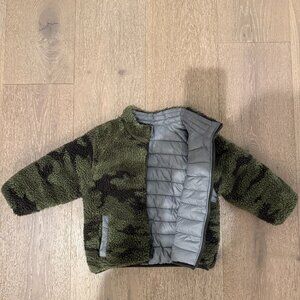Gap Kids Toddler Boy Reversible Winter Jacket Coat Sz 12-18m